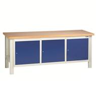 Picture of Heavy Duty Workbenches with 3 Cupboard Units