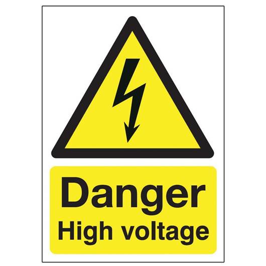 Picture of Danger High Voltage Sign
