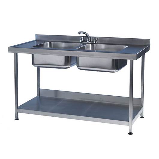 Picture of Stainless Steel Preparation Workbenches with Bowl Sinks